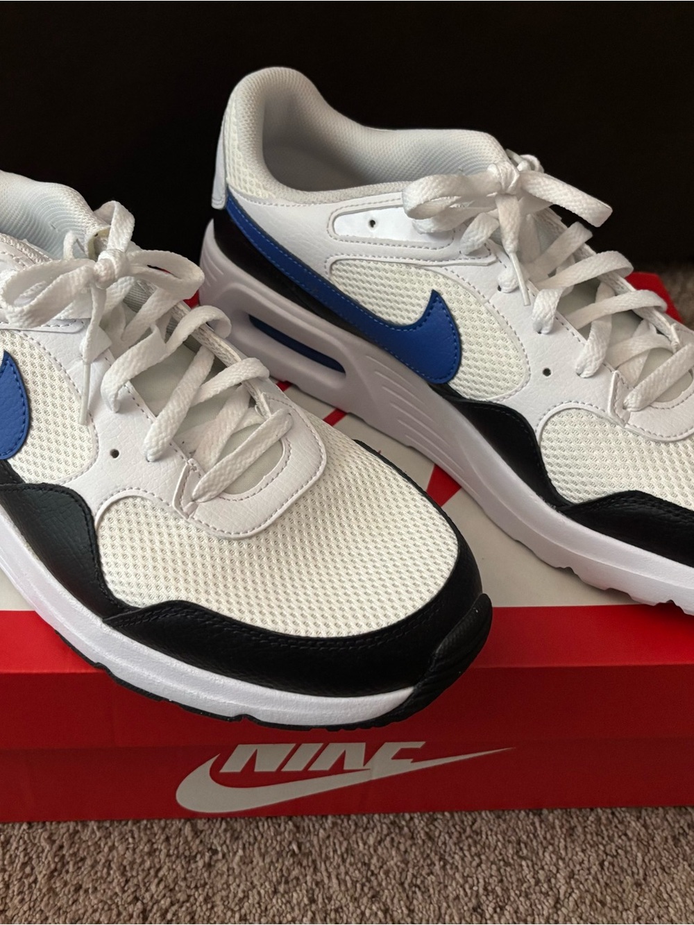 Nike Air Max SC Size 12 White/Black/Game Royal-Black